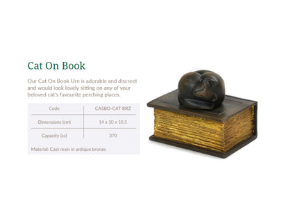 Cast Resin Cat Figurine Urns