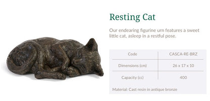 Cast Resin Cat Figurine Urns