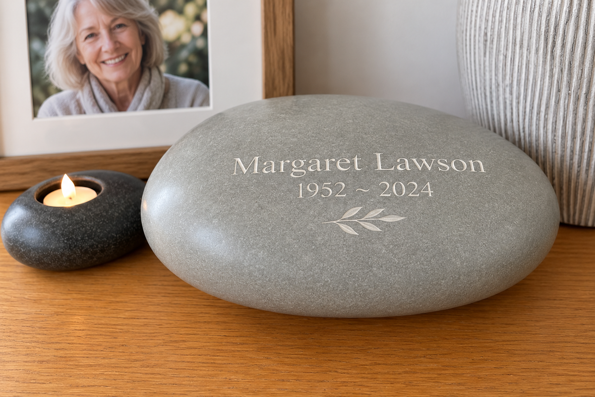 Eternity Pebble Memorial Urn