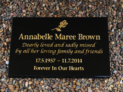 Granite Desk Marker Memorial For People