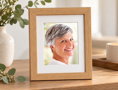 Premium Oak Photo Frame Urn – Large 8 × 10"