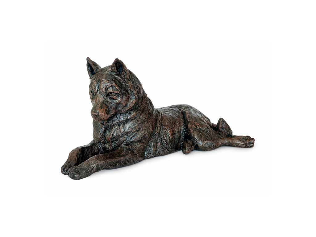 Cast Resin Dog Figurine Memorial Urn - Husky