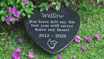 Shaped Granite Plaque Pet Memorial