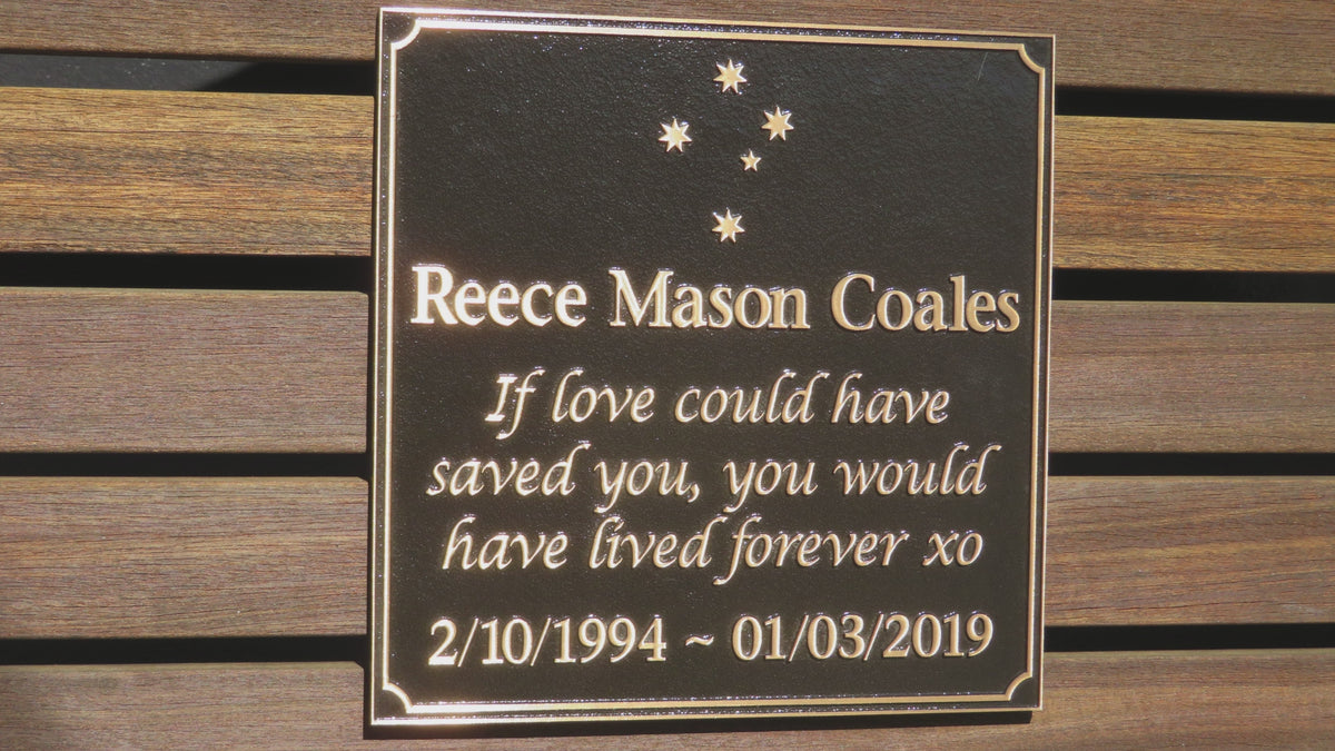 Personalised Bronze Plaque Memorial