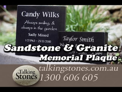 Granite Plaque Memorial for People